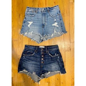 A&F curve love mom shorts
